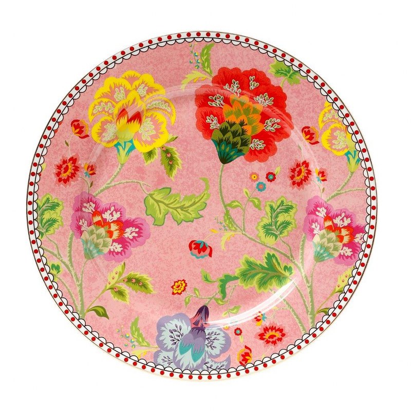 Πιάτο Ρηχό Πορσελάνης 27εκ. Floral Pink CRYSPO TRIO 14.221.01 (Υλικό: Πορσελάνη) - CRYSPO TRIO - 14.221.01 117260